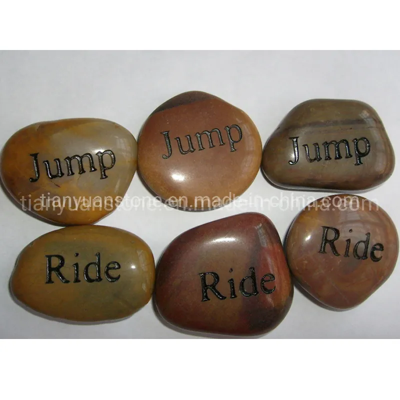 Natural Flat Polished River Pebble