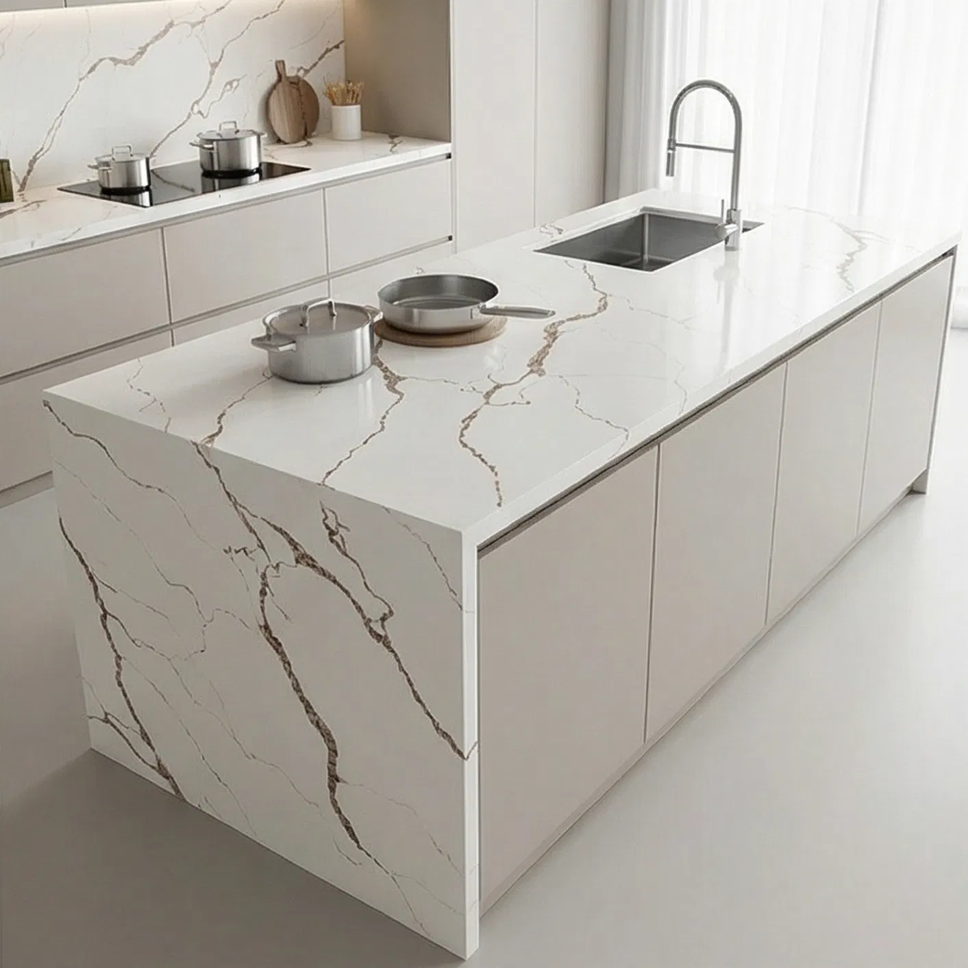 European Standard E0 Quartz Panels Anti Bacterial Surface