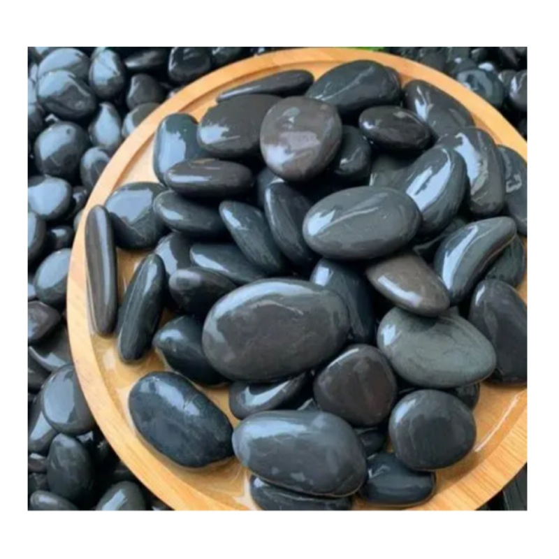 Garden Decorative Landscape Stones, Polished Black Cobblestones &amp; Cobblestones at Good Prices