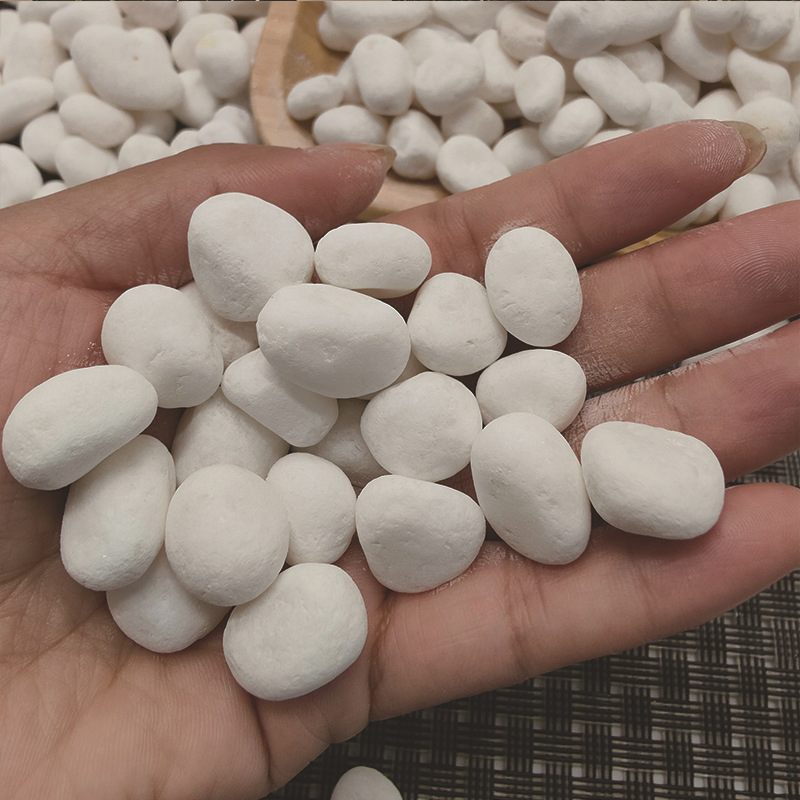 Natural Snow White Pebbles Stone for Decorative Rocks
