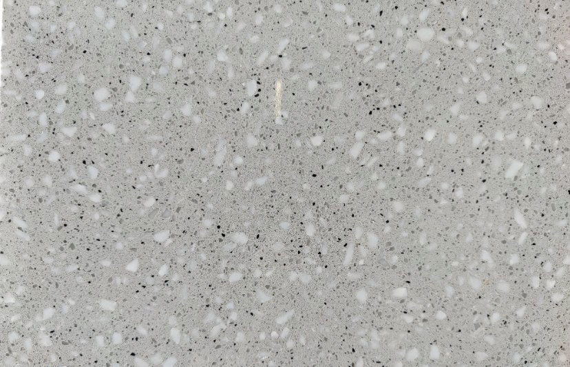 Artificial Stone Engineered Stone Pearl White Terrazzo Customized Size Black White for Countertop and Big Slabs and Tile