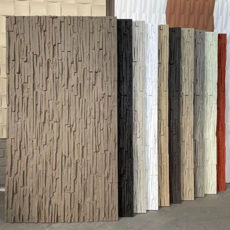 Consmos Wholesale 3D PU Faux Mushroom Artificial Rock Stone Veneer Wall Panels for Decoration