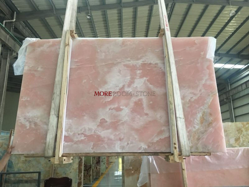 Natural Pink Onyx Stone Slab