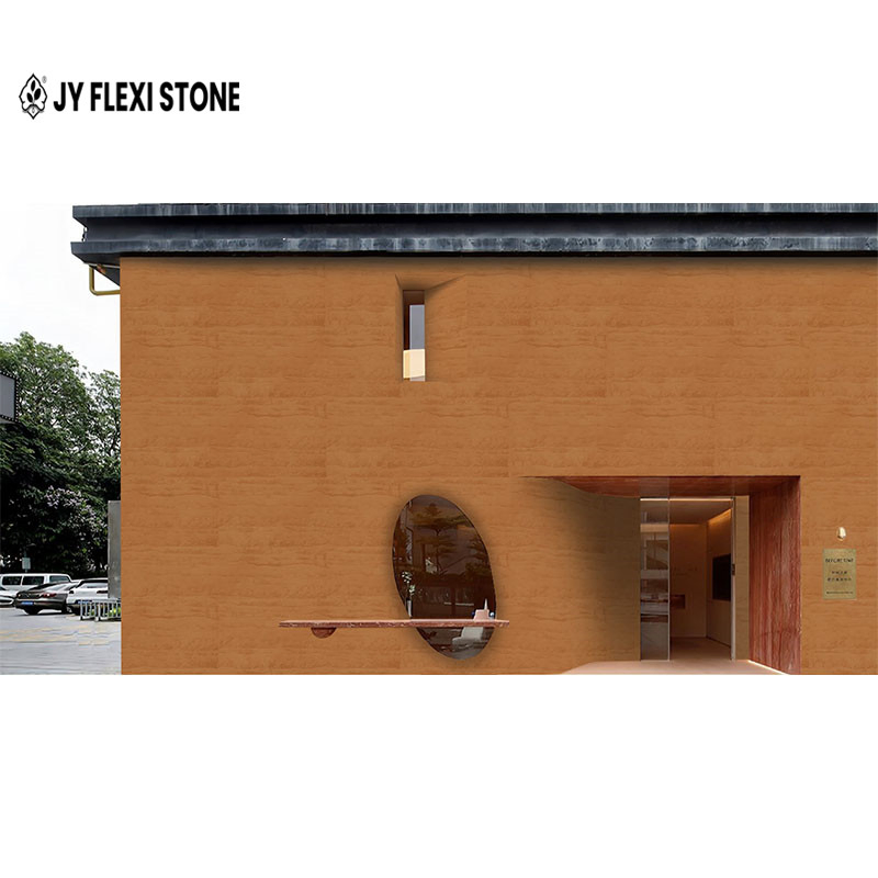 Wholesale Block-Shaped Layering Touch Is Cold Hard and Roughrough Flexistone Rammed Earth