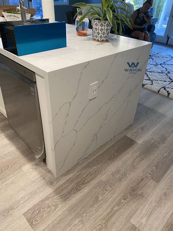 Cut-to-Size Sparkle Quartz Stone for Galaxy Vanity Countertop