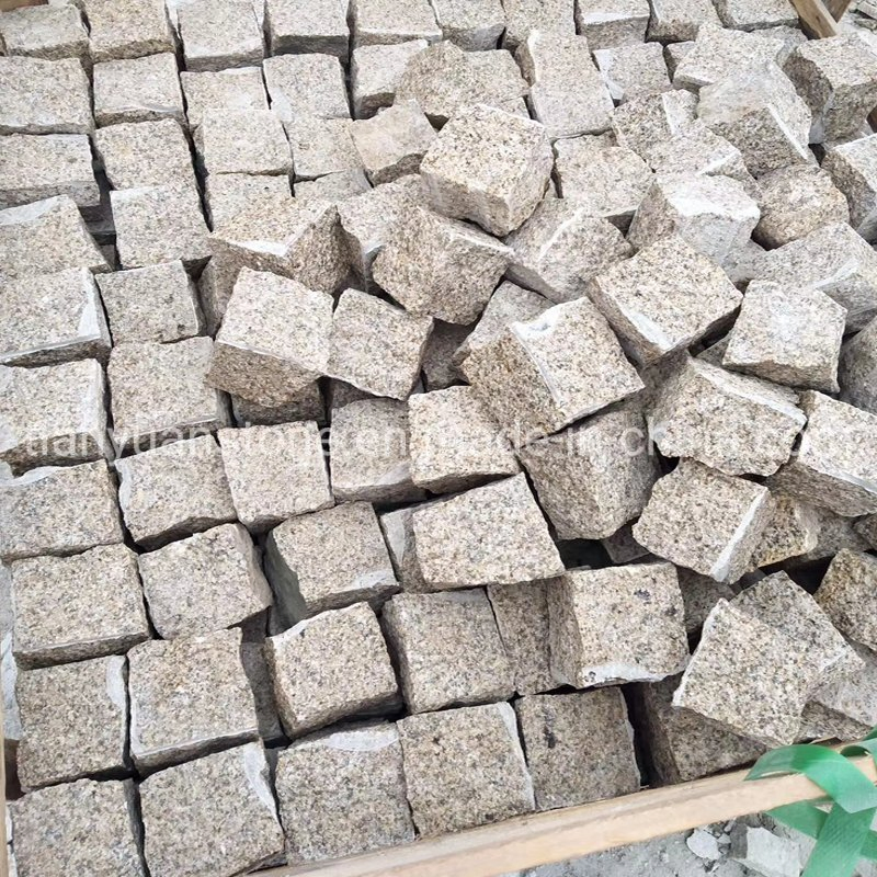 G682 Sunset Gold Granite Cobblestone/Paving Stone/ Concrete Pavers for Driveway/Patio/Garden/Pathway