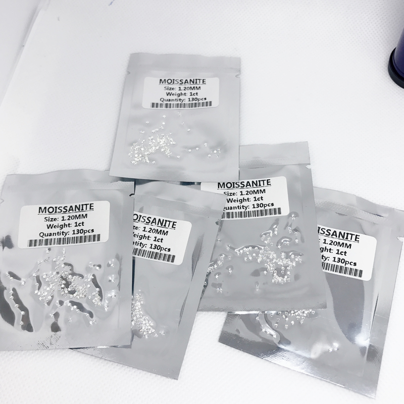 Wholesale Price 0.8-3.0mm Round Brilliant Cut Vvs1 White D Color Synthetic Loose Small Size Moissanite Diamond Stones