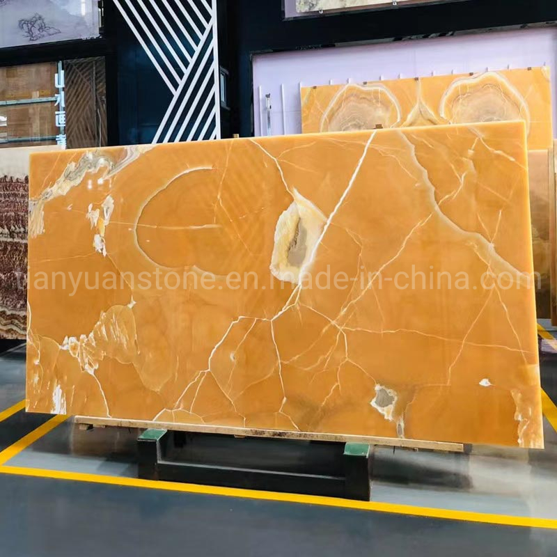Home Floor and Wall Design Yellow Rosin Jade Onyx Stone