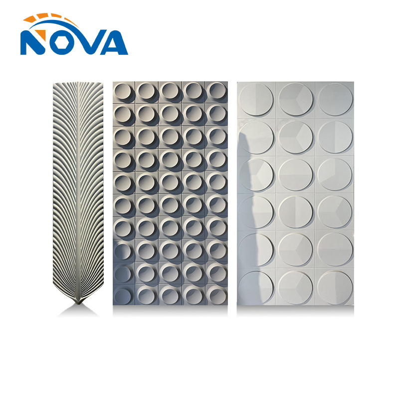 Interior Decorative 3D Polyurethane Wall Panel PU Wall Board Block Component