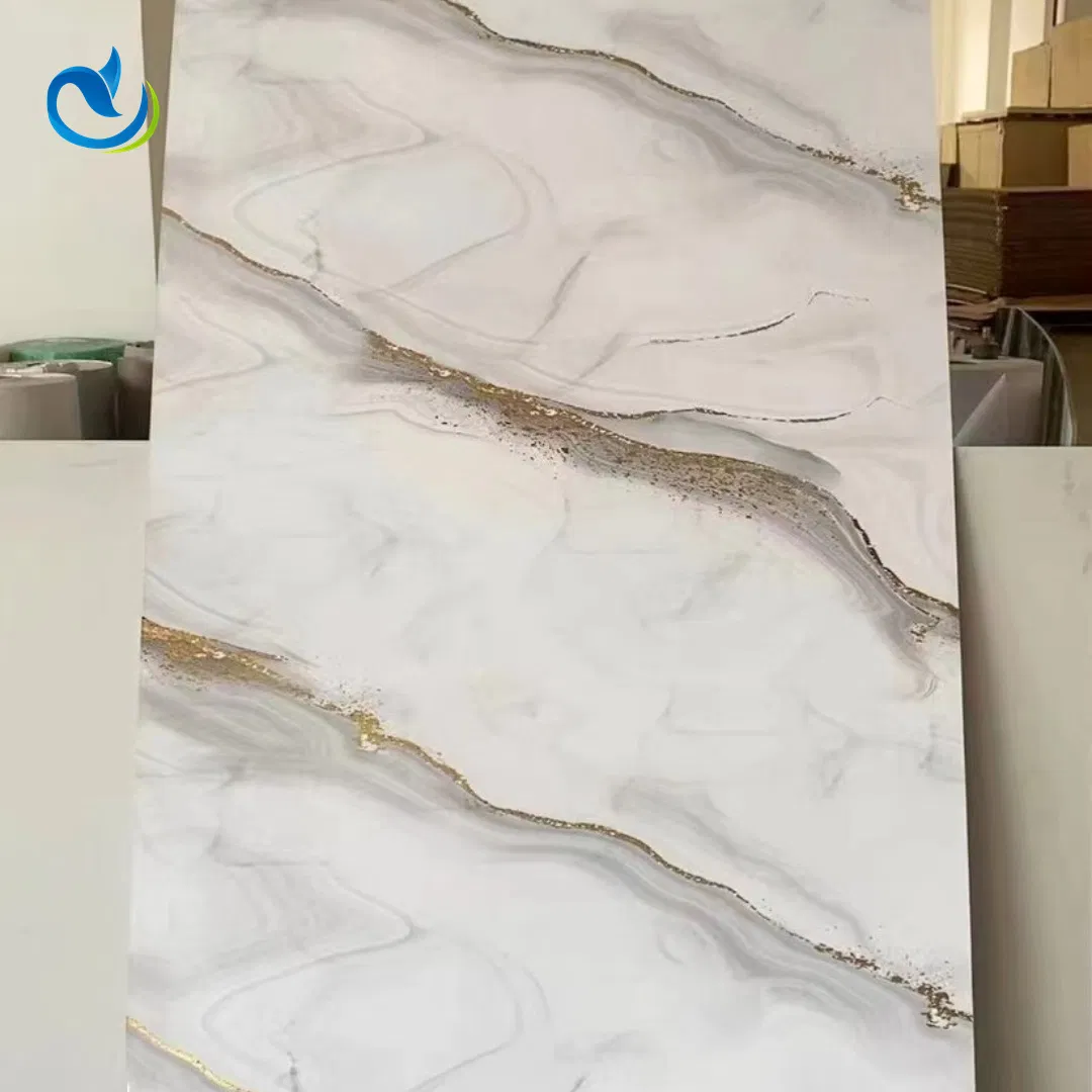 Arris PVC Carbon Slate Marble Board Wall Panel PVC UV Wall Paneling Sheet