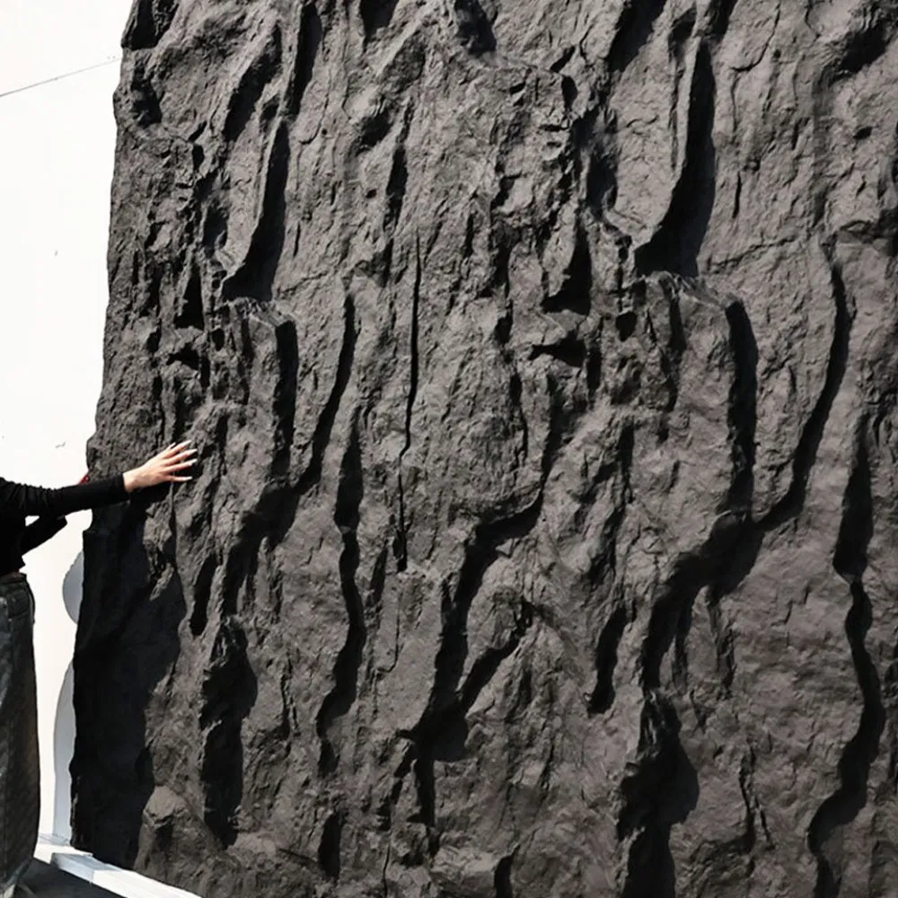 Waterproof and Fireproof PU Stone Wall and Rock Panel Artificial Granite Veneer for Countertops Natural Stone Material