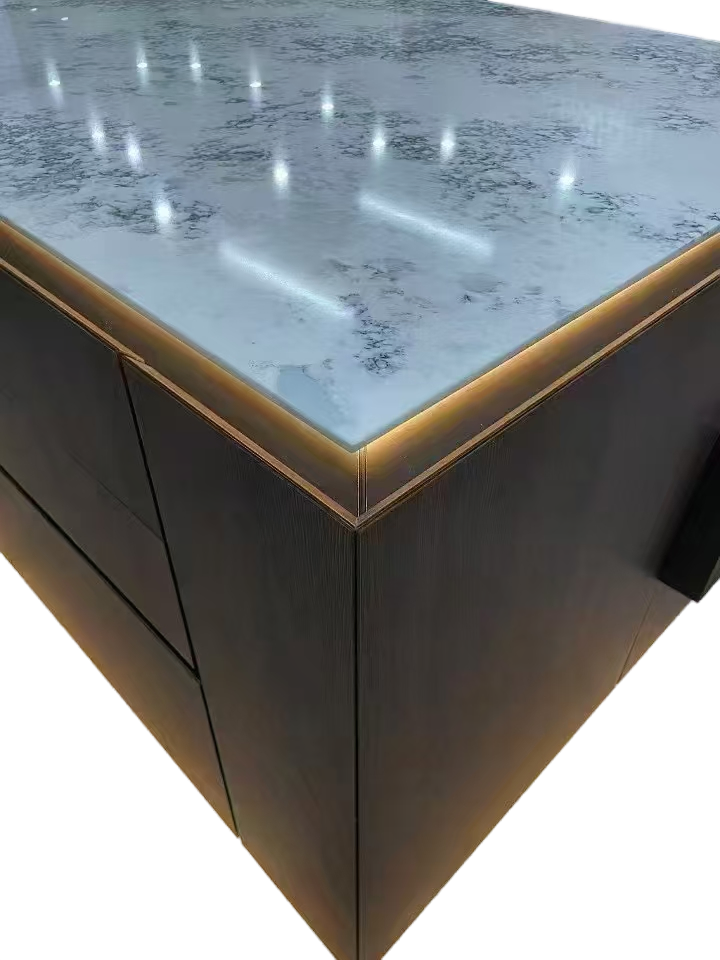 Premium Engineered Quartz Stone for Contemporary Bathroom Decor