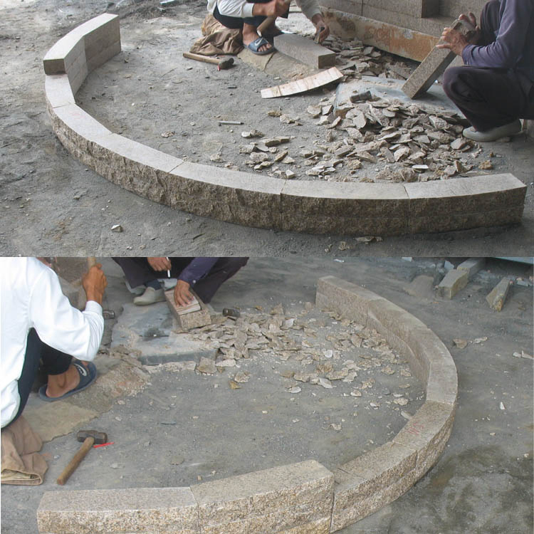 Factory Price Natural Split Finish Cheap Granite Planter Wall Blocks for Patios Planting