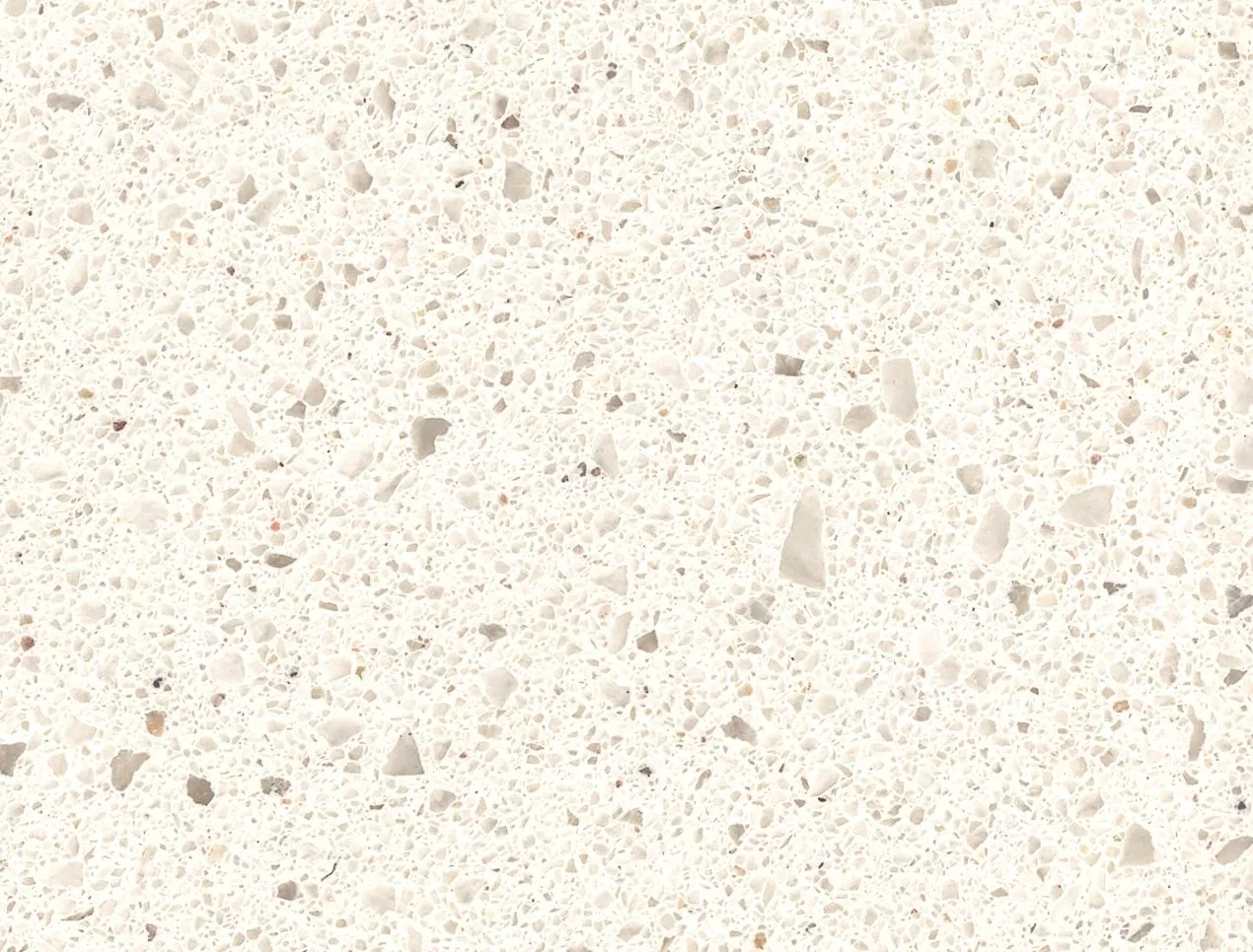 Ice White Granules Engineered Quartz Stone for Kitchen Tops