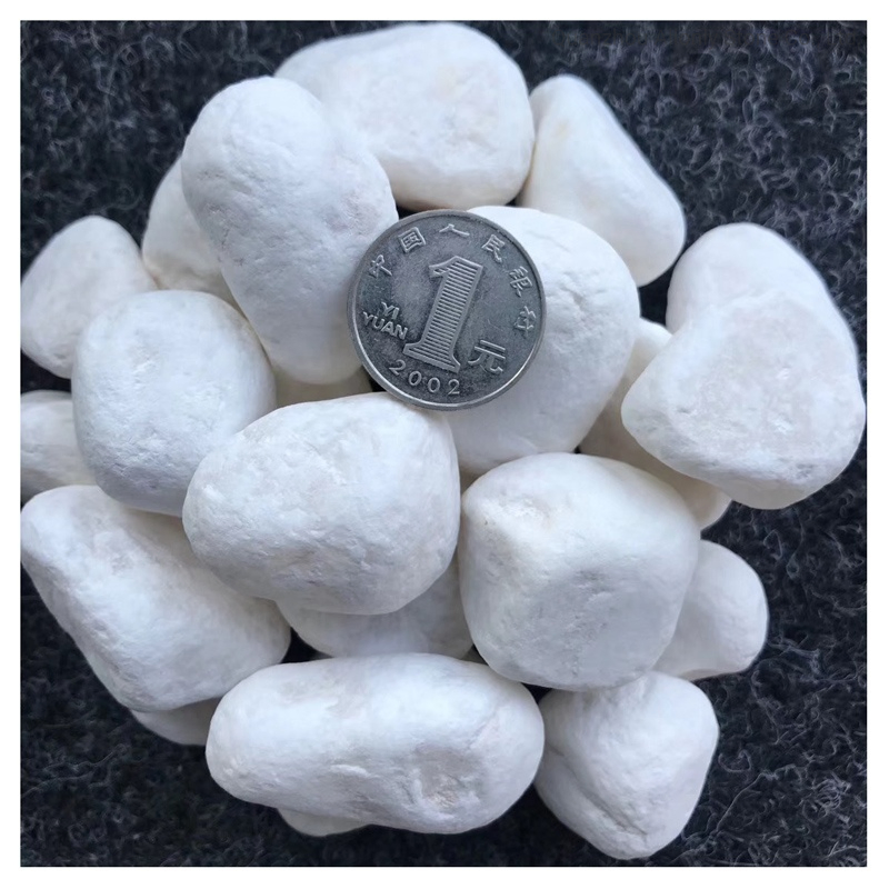 Wholesale Natural Snow White Garden Landscape Pebbles Graval Stone