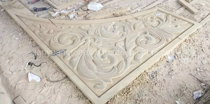 Sculpture Carving Relievo Decoration Sandstone Wall Panel