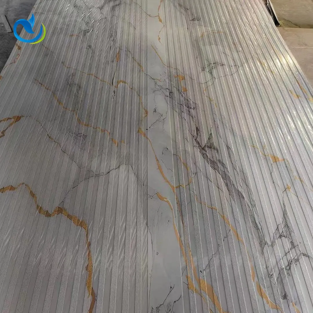Arris PVC Carbon Slate Marble Board Wall Panel PVC UV Wall Paneling Sheet