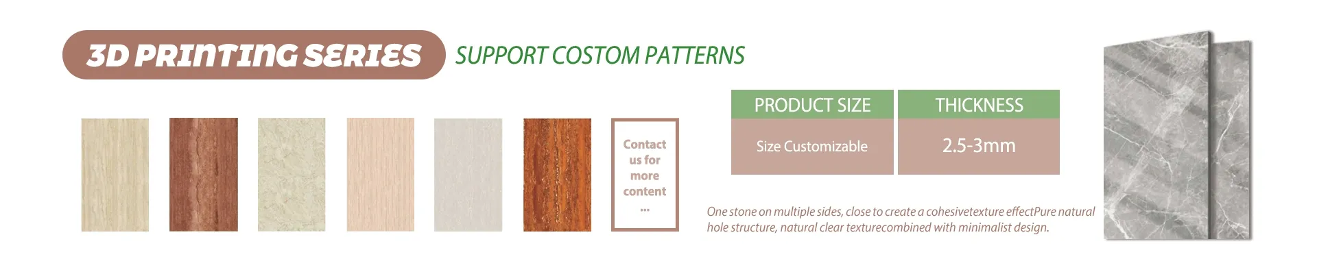 Flexible Stone Header