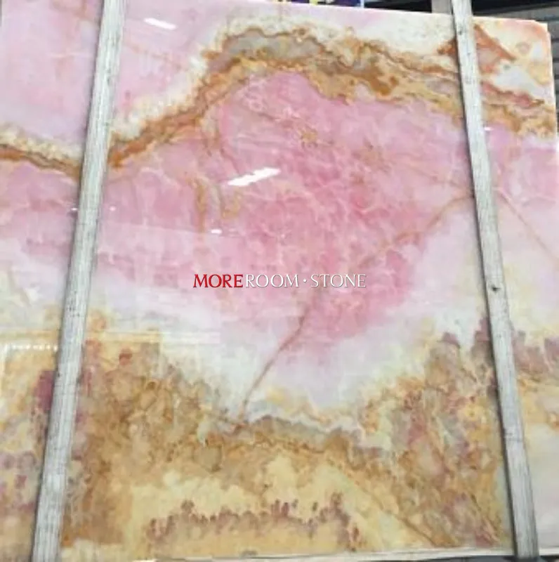 Natural Pink Onyx Stone Slab