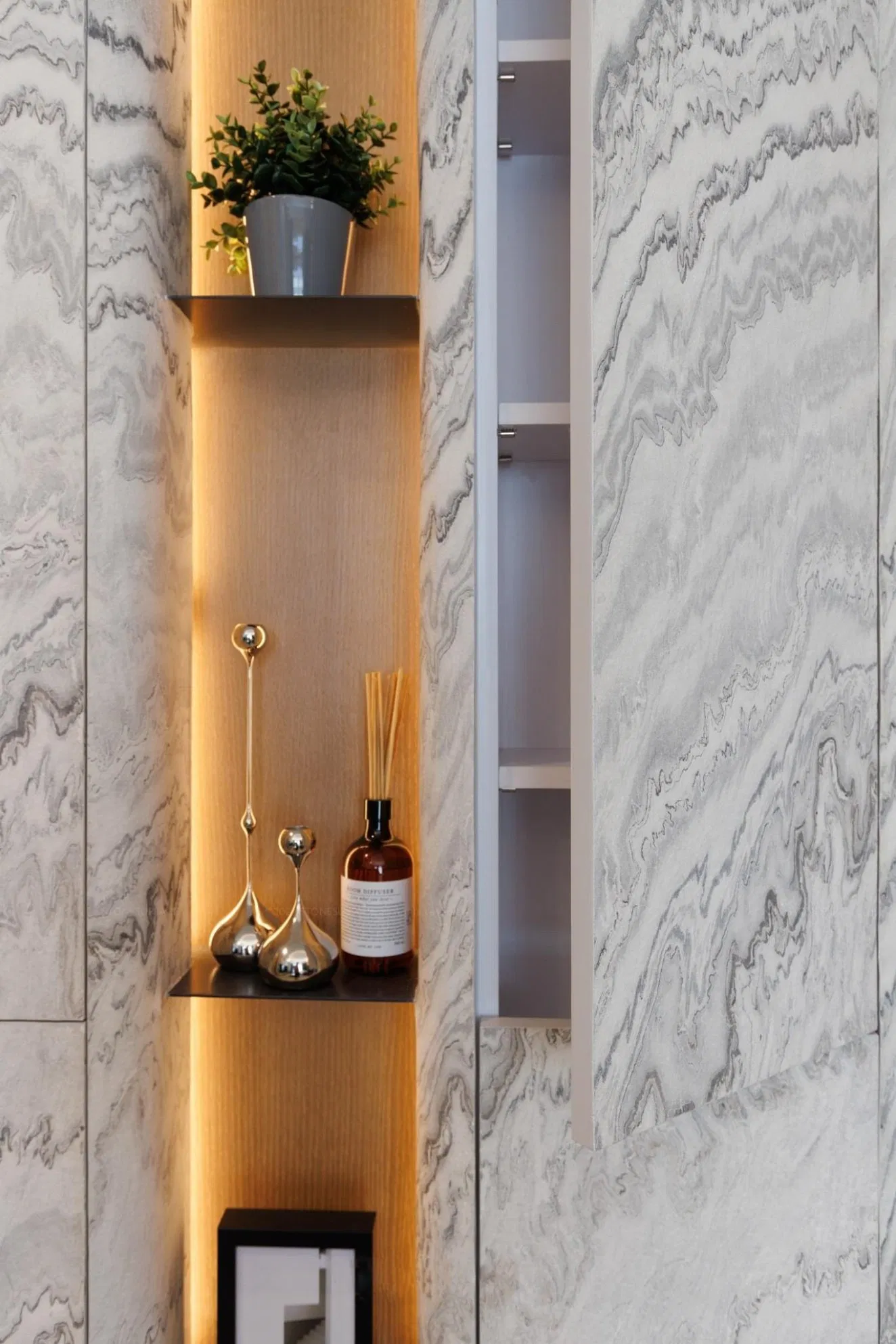 Foshan Natural Floor Wall Tile Marble and Natural Stone Veneer Panels Wall Slate