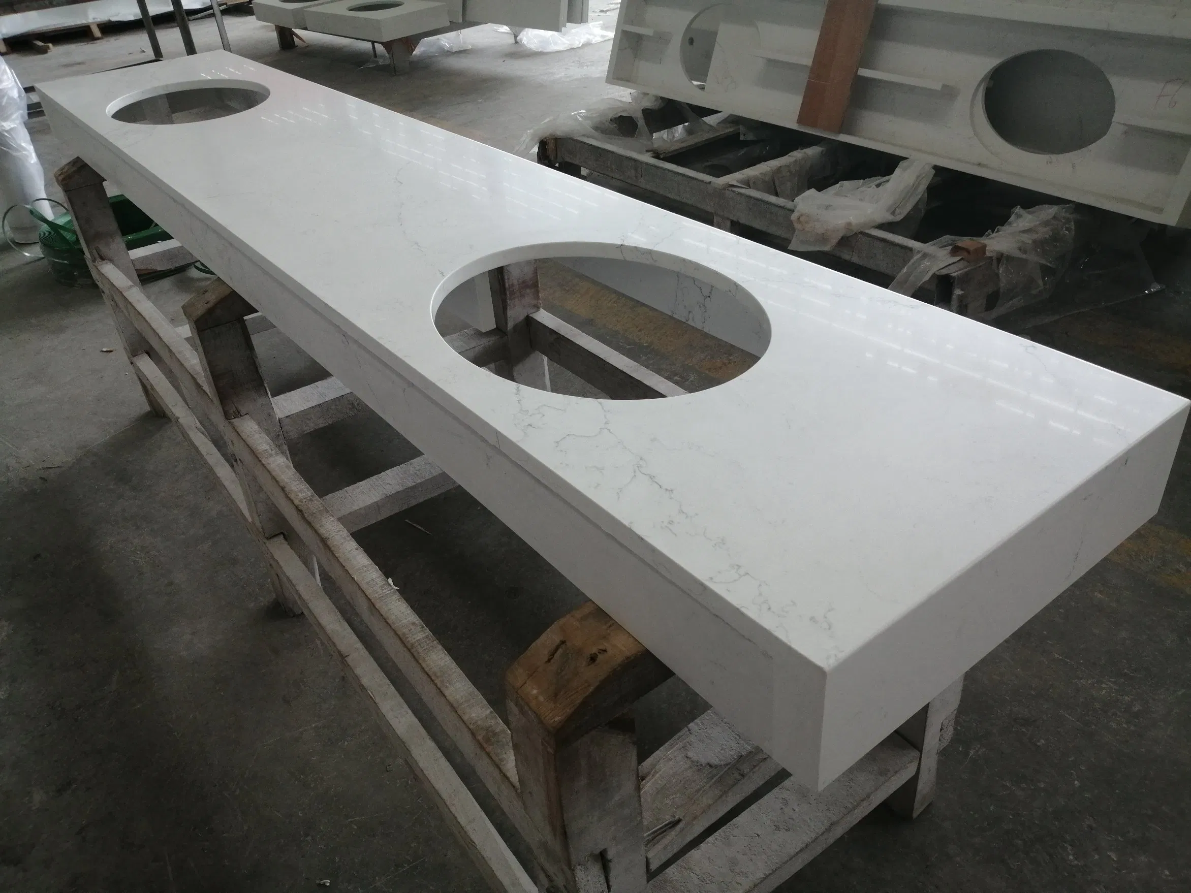 Zero Silica Quartz Engineered Stone for Safe, High-Quality Kitchen Benchtops &amp; Interior Designs Solid Surface Countertops &amp; Vanity Top