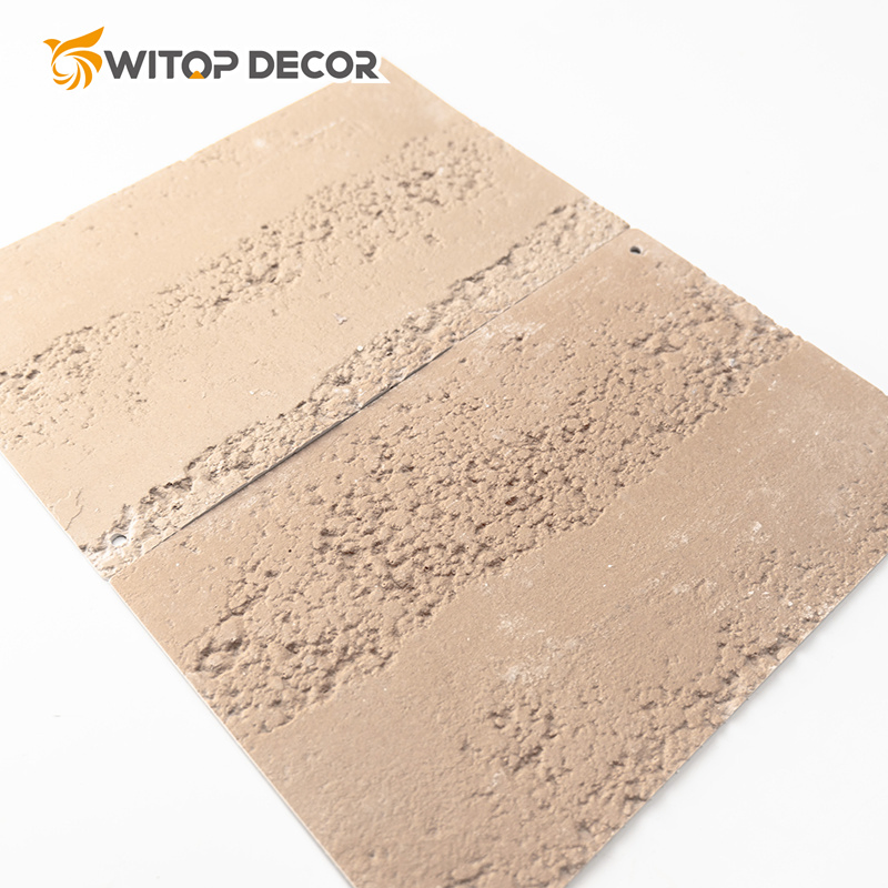 Slate Polished Split Big Slab Grey Beige Artificial Stone Flexible