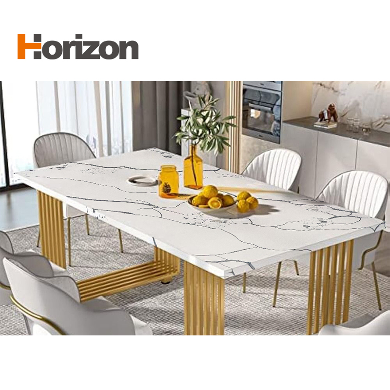 Best Selling Horizon Engineered Stone Calacatta Quartz White Marble Slabs for Worktops