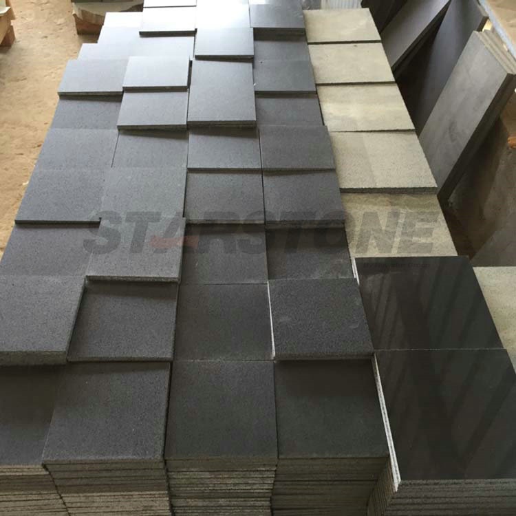 Natural Stone Granite Paver Black Basalt Cobblestone