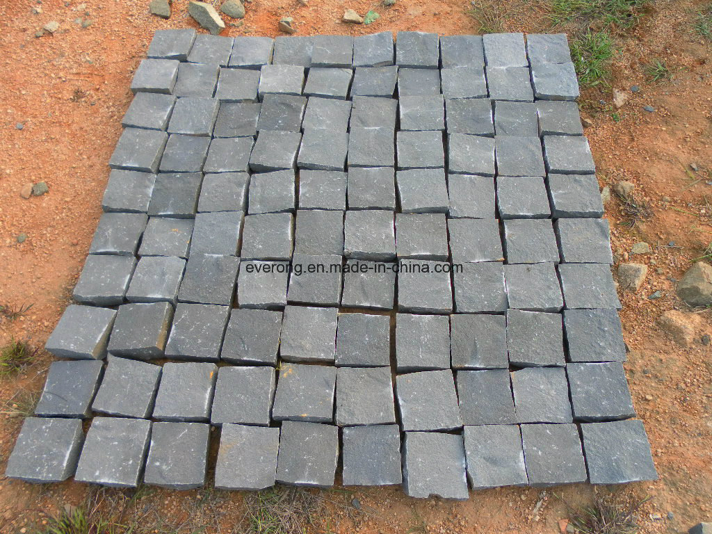 Grey /Black Basalt Cobblestone/ Paving/Pavers for Landscape /Garden/Yard