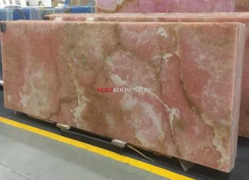 Natural Pink Onyx Stone Slab