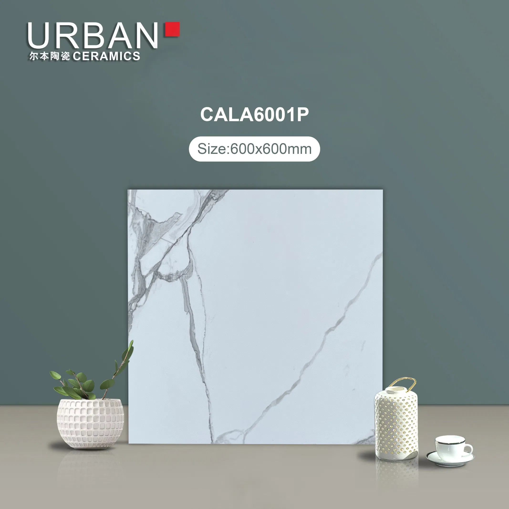 Foshan Good Quality 600X600mm Vitrified Full Glazed Polished Porcelain Marble Floor Wall Tile