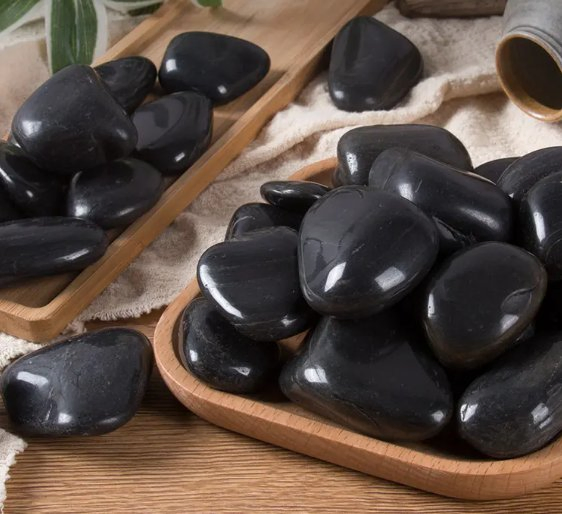 Garden Decorative Landscape Stones, Polished Black Cobblestones &amp; Cobblestones at Good Prices