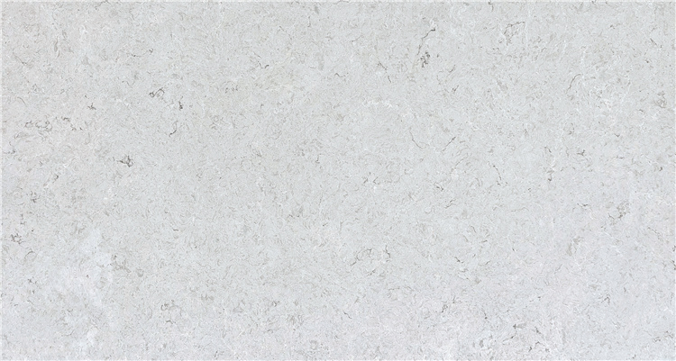 Artificial Quartz White Gray Engineered Stone for Kitchen Furniture Countertop