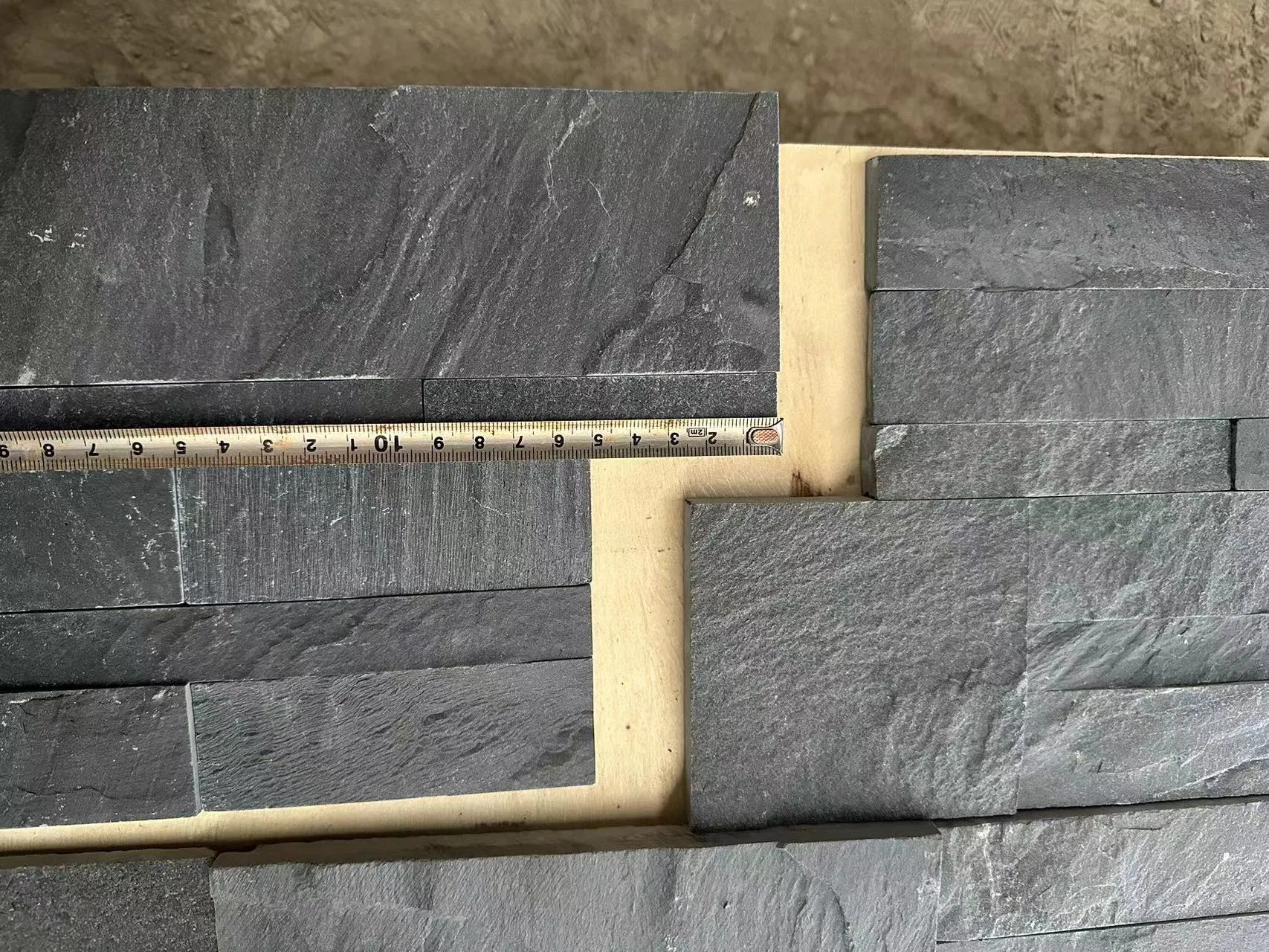 Black Slate Culture Stone for Cut to Size Tile Roof Tile Culture Stone