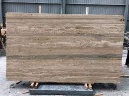 Wholesale Marble Stone Italy Silver Grey Travertine Pavers Honed Marble Slab Travertine Outdoor Floor Tile for Projects