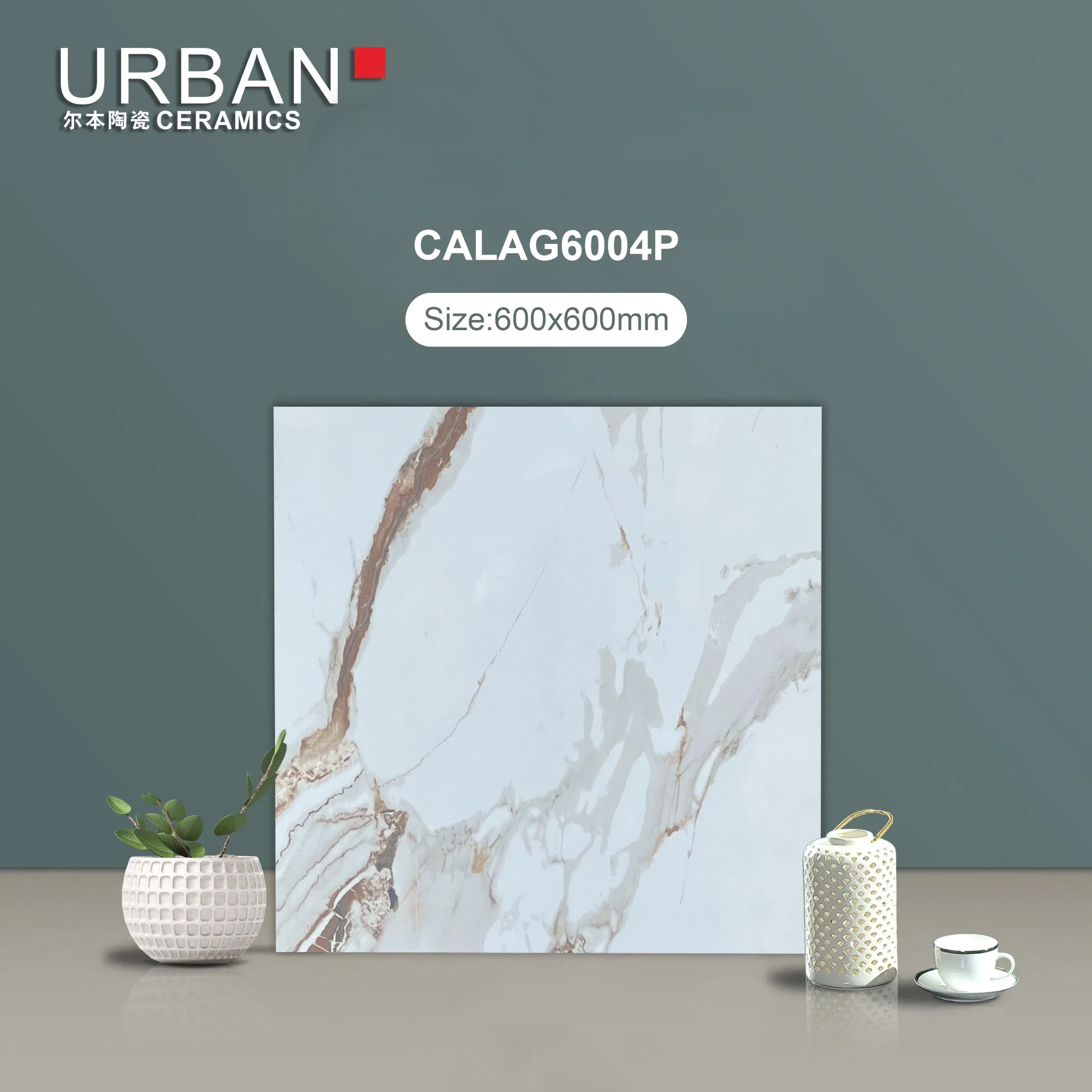 Foshan Good Quality 600X600mm Vitrified Full Glazed Polished Porcelain Marble Floor Wall Tile
