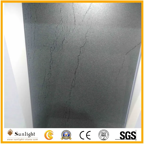 Black Basalt with ants lines