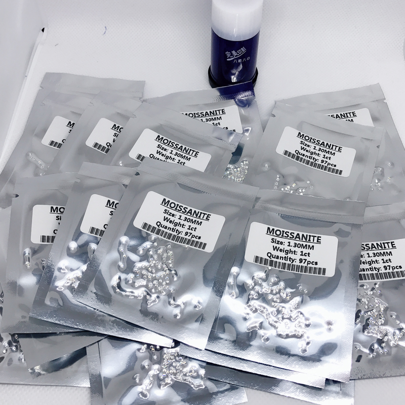 Wholesale Price 0.8-3.0mm Round Brilliant Cut Vvs1 White D Color Synthetic Loose Small Size Moissanite Diamond Stones