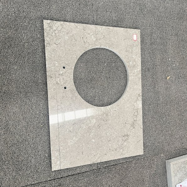 Grey Artificial Solid Surface Quartz Stone Kitchen Countertop Bathroom Top Engineered Stone