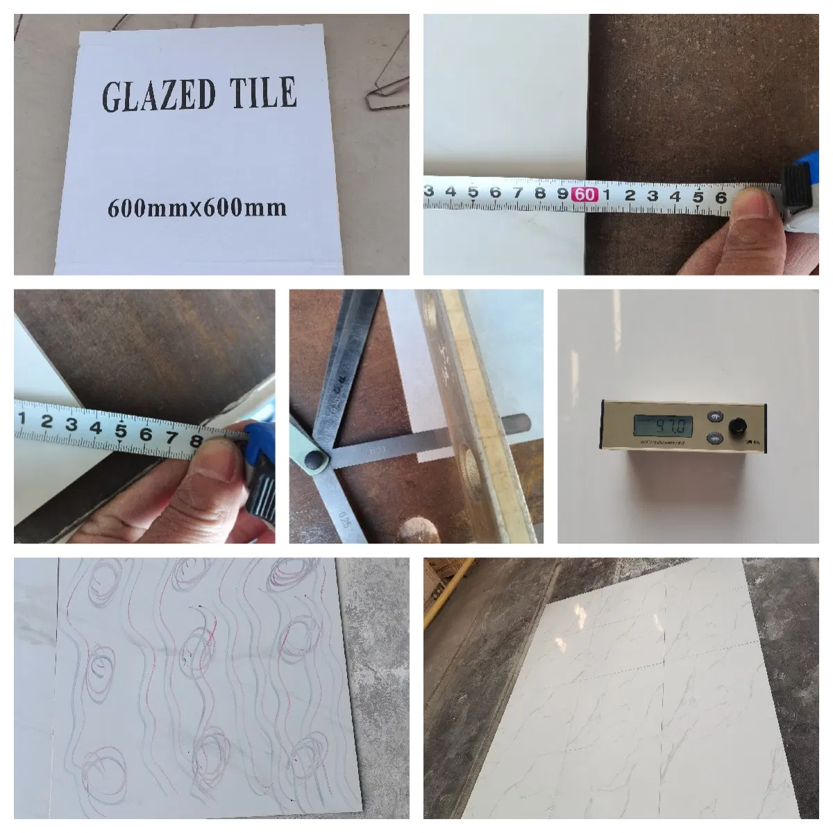 Modern Marble Design 600 X 600mm High Quality Porcelain Polished Glazed Floor Tile