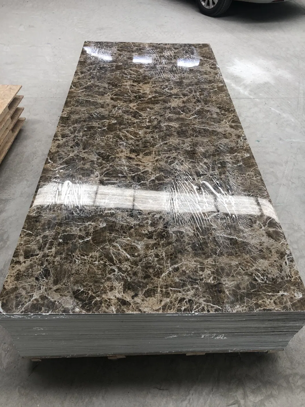 Alternative Laminas De PVC Tipo Marmol PVC Marmol Decorativo Carbon Slate Marble Wall Panel Board PVC UV Marble Sheet
