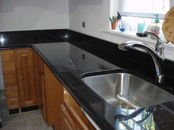Polished/Honed/Leathered Black Galaxy Granite for Kitchen/Bathroom/Vanitytop/Countertop Granite Stone/Slab/Tile SGS Certified Factory/Supplier