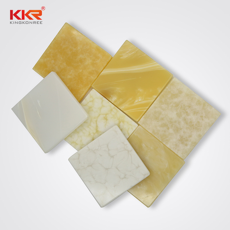 6mm Decorative Resin Panel Acrylic Solid Surface Translucent Stone