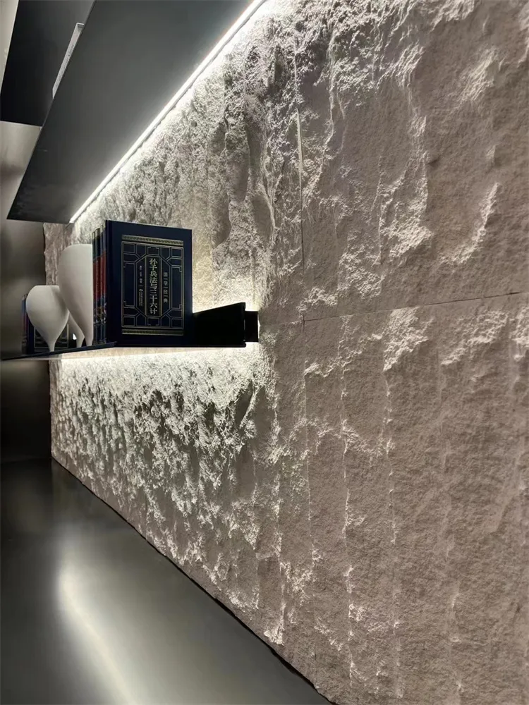 White Granite Mushroom Stone 5