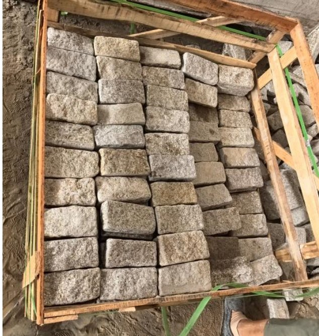 Natural Split Yellow Landscaping Stone Paving G682 Granite Tumbled Cobble Paver