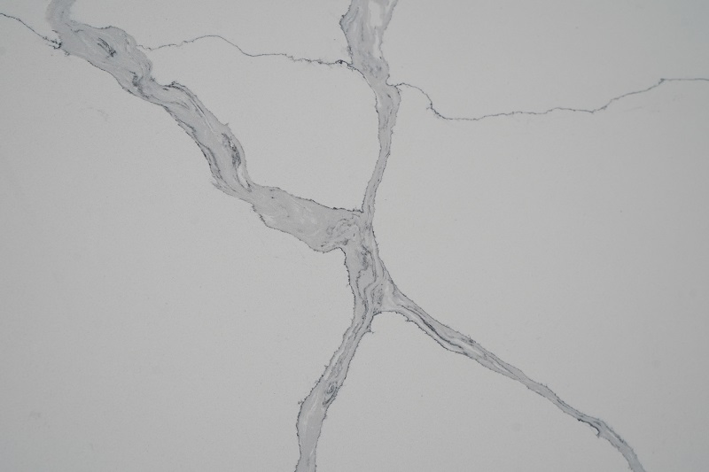 White Calacatta Marble and Granite Look Matt and Polished Surface Quartz Stone for Worktop and Home Decoration