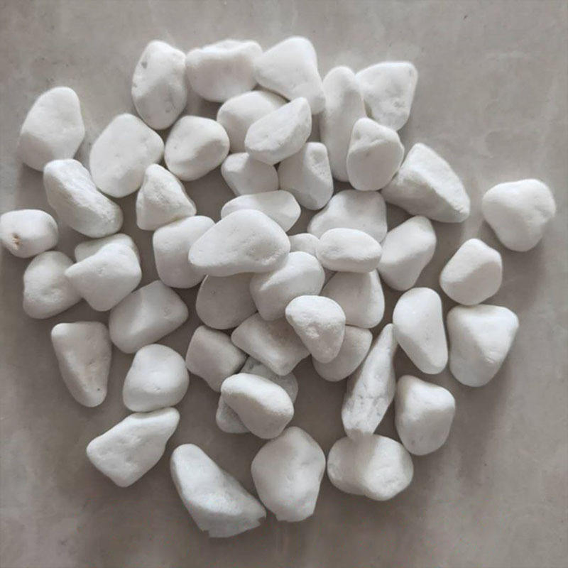 Snow White Pebble Stones for Aquarium Landscape Decor