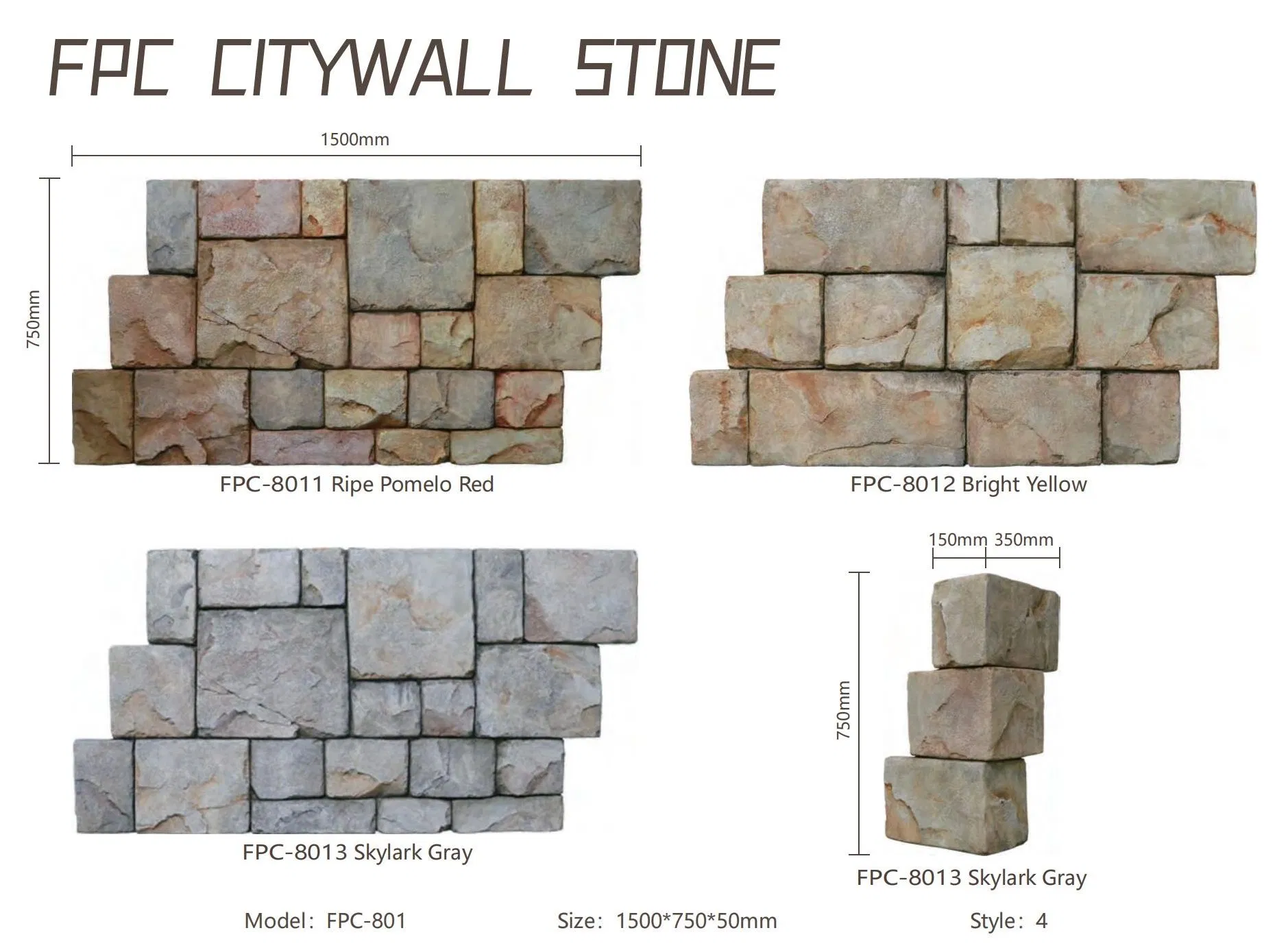 Wholesale Mushroom PU Stone Wall Panel Rock Wall Panel Faux Stone Wall Panel Outdoor Stone Veneer