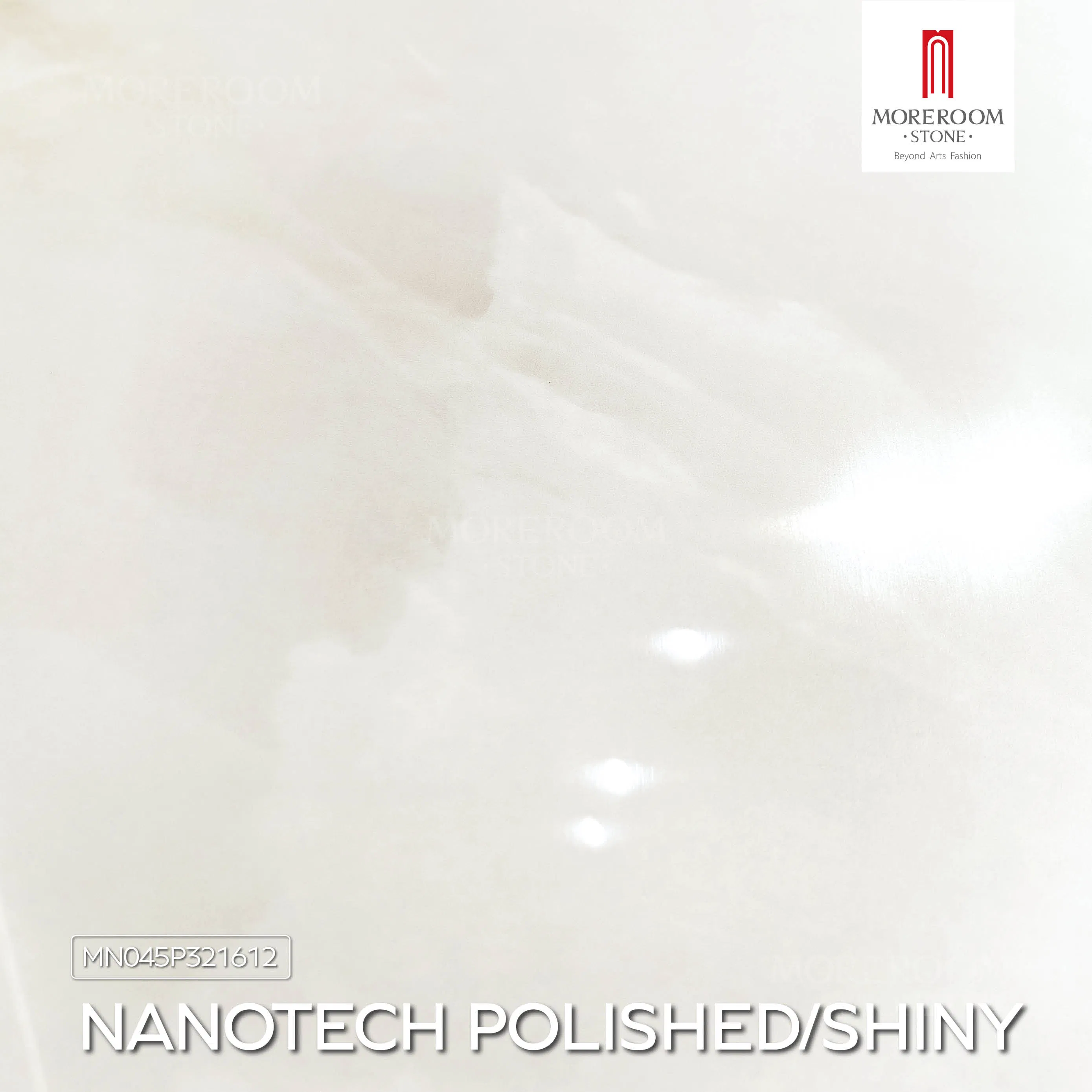 1600X3200mm Glossy White Onyx Artificial Stone Polished Finish Sintered Stone Slab