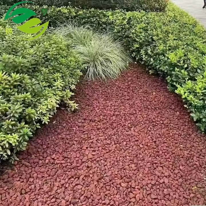 EXW Wholesale Price Red and Black Volcanic / Basalt / Lava Rock / Pumica Stone for Sale Volcanic Lava Stones for Plant Round